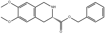 Benzyl 6,7-dimethoxy-1,2,3,4-tetrahydroisoquinoline-3-carboxylate 구조식 이미지