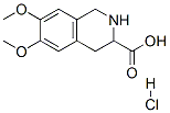 1,2,3,4-Tetrahydro-6,7-dimethoxy-3-isoquinolinecarboxylic acid hydrochloride 구조식 이미지