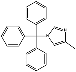 1-Triphenylmethyl-4-methylimidazole Structure