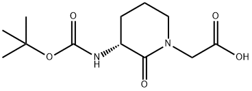 82611-51-6 (R)-2-(3-(tert-butoxycarbonylamino)-2-oxopiperidin-1-yl)acetic acid