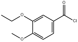 Benzoyl chloride, 3-ethoxy-4-methoxy- (9CI) 구조식 이미지