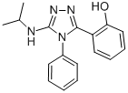 2-(5-((1-Methylethyl)amino)-4-phenyl-4H-1,2,4-triazol-3-yl)phenol 구조식 이미지