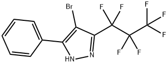 4-BROMO-3-(HEPTAFLUOROPROP-1-YL)-5-(PHENYL)PYRAZOLE Structure