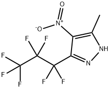 3-HEPTAFLUOROPROPYL-5-METHYL-4-NITROPYRAZOLE Structure