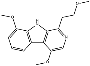 4,8-Dimethoxy-1-(2-methoxyethyl)-9H-pyrido[3,4-b]indole 구조식 이미지