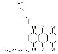 1,4-dihydroxy-5,8-bis((2-(2-hydroxyethoxy)ethyl)amino)-9,10-anthracenedione 구조식 이미지