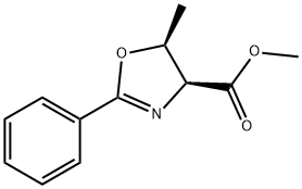 METHYL (4S,5S)-DIHYDRO-5-METHYL-2-PHENYL-4-OXAZOLECARBOXYLATE 구조식 이미지