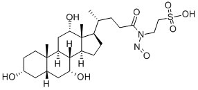 N-Nitrosotaurocholic acid 구조식 이미지