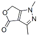 4H-Furo[3,4-c]pyrazol-4-one,  1,6-dihydro-1,3-dimethyl- 구조식 이미지