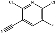 2,6-Dichloro-5-fluoro-3-pyridinecarbonitrile 구조식 이미지