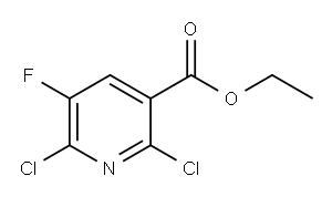 ethyl 2,6-dichloro-5-fluoropyridine-3-carboxylate 구조식 이미지