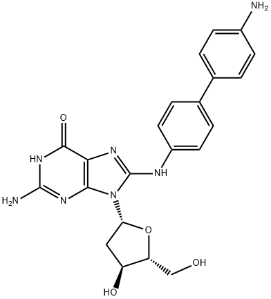 N-(Deoxyguanosin-8-yl)benzidine 구조식 이미지