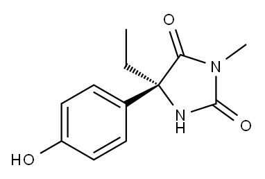 (S)-4-Hydroxy Mephenytoin 구조식 이미지