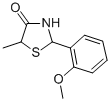 4-Thiazolidinone, 2-(2-methoxyphenyl)-5-methyl- 구조식 이미지
