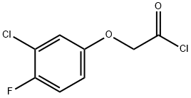 (3-хлор-4-фторфенокси)ацетилхлорид структурированное изображение