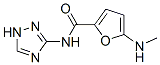 2-Furancarboxamide,  5-(methylamino)-N-1H-1,2,4-triazol-3-yl-  (9CI) 구조식 이미지