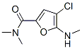 2-푸란카르복스아미드,4-클로로-N,N-디메틸-5-(메틸아미노)- 구조식 이미지