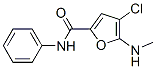 2-푸란카복사미드,4-클로로-5-(메틸아미노)-N-페닐- 구조식 이미지
