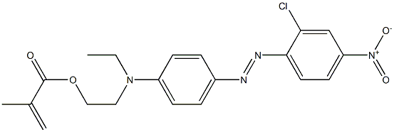 DISPERSE RED 13 METHACRYLATE  98 Structure