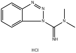N,N-Dimethyl-1H-benzotriazole-1-carboximidamide Monohydrochloride Structure