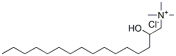 (2-hydroxyhexadecyl)trimethylammonium chloride Structure