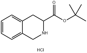 3-ISOQUINOLINECARBOXYLIC ACID, 1,2,3,4-TETRAHYDRO-, 1,1-DIMETHYLETHYL ESTER, HYDROCHLORIDE Structure