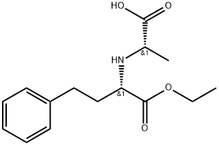N-[(S)-(+)-1-(Ethoxycarbonyl)-3-phenylpropyl]-L-alanine 구조식 이미지