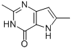 4H-Pyrrolo[3,2-d]pyrimidin-4-one,1,5-dihydro-2,6-dimethyl-(9CI) 구조식 이미지