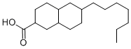 6-HEPTYLDECAHYDRONAPHTHALENE-2-CARBOXYLIC ACID Structure