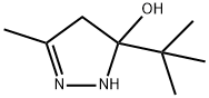 1H-Pyrazol-5-ol,  5-(1,1-dimethylethyl)-4,5-dihydro-3-methyl- Structure