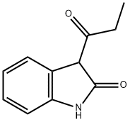 1,3-디히드로-3-프로피오닐-2H-인돌-2-온 구조식 이미지
