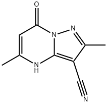 2,5-dimethyl-7-oxo-4,7-dihydropyrazolo[1,5-a]pyrimidine-3-carbonitrile Structure