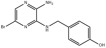 4-[(3-AMINO-6-BROMOPYRAZIN-2-YLAMINO)METHYL]PHENOL Structure