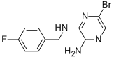 5-BROMO-3-[(4-FLUOROBENZYL)AMINO]PYRAZIN-2-AMINE Structure