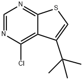 5-TERT-BUTYL-4-CHLORO-THIENO[2,3-D]PYRIMIDINE Structure