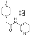 피페라지노아세트산-(3-아미노피리딘)-아미드이염화 구조식 이미지