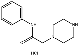 PIPERAZINE ACETIC ACID ANILIDE DIHYDROCHLORIDE Structure