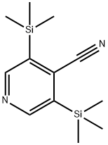 4-Pyridinecarbonitrile,3,5-bis(trimethylsilyl)-(9CI) Structure