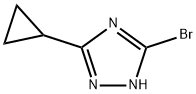 5-bromo-3-cyclopropyl-1H-1,2,4-triazole(SALTDATA: FREE) 구조식 이미지