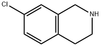 7-CHLORO-1,2,3,4-TETRAHYDRO-ISOQUINOLINE 구조식 이미지