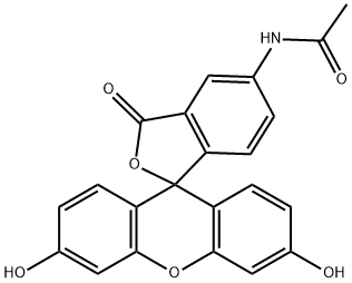 아세트아미도플루오레세인 구조식 이미지