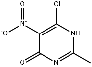 2-Methyl-6-Chloro-5-Nitro-4(1H)-Pyrimidinone 구조식 이미지
