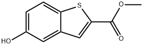 6-HYDROXY-BENZO[B]THIOPHENE-2-CARBOXYLIC ACID METHYL ESTER Structure