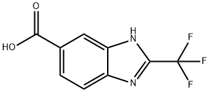 2-TRIFLUOROMETHYL-3H-BENZOIMIDAZOLE-5-CARBOXYLIC ACID 구조식 이미지