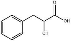 DL-3-фенилмолочная кислота структурированное изображение