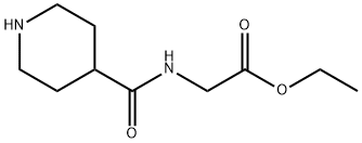 에틸2-(PIPERIDINE-4-CARBOXAMIDO)아세테이트염산염 구조식 이미지