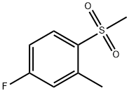 4-Fluoro-2-methyl-1-(methylsulphonyl)benzene 구조식 이미지