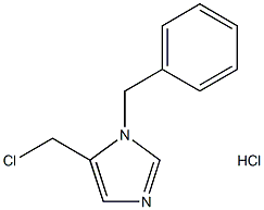 1-(benzyl)-5-(chloromethyl)imidazole hydrochloride 구조식 이미지