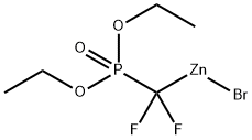 (DIETHOXYPHOSPHORYL)DIFLUOROMETHYLZINC BROMIDE Structure