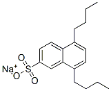 5,8-Dibutyl-2-naphthalenesulfonic acid sodium salt Structure